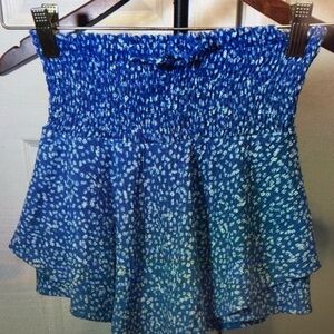 Blue Floral Skort for Kids